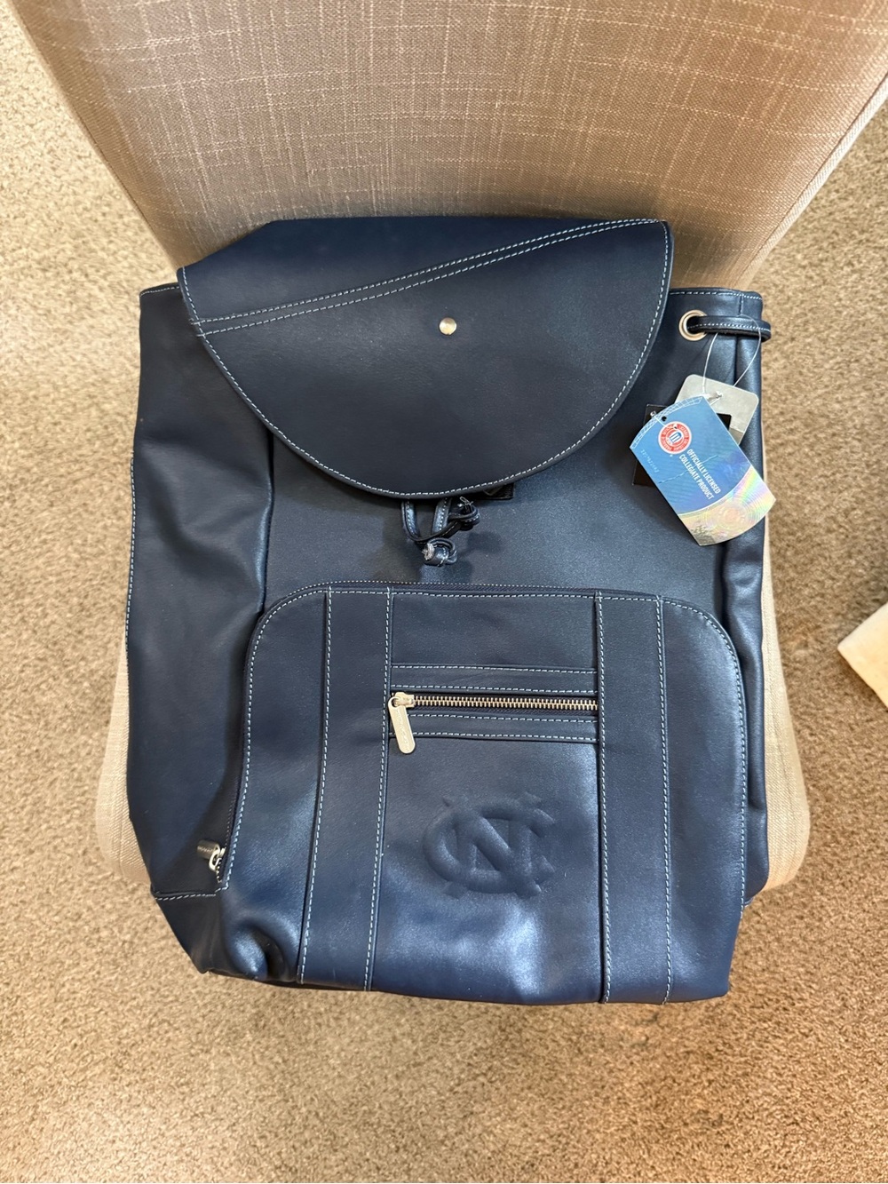 UNC Tar Heels Navy Blue Backpack NWT Officially Licensed Carolina Backpack